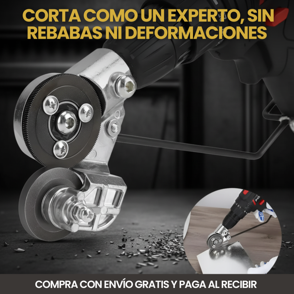 CORTAXPRESS™ | Cortador de metal para taladro + Envío GRATIS